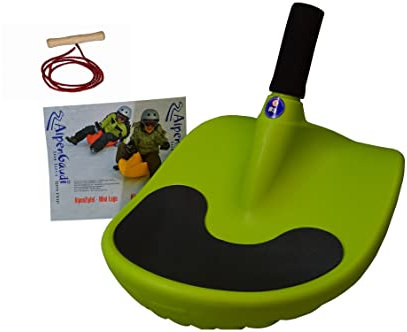 Set Alpen Zipfel mit Ziehleine(130cm) Grün Bob Rodel Zipfelbob bis 100Kg belastbar Alpenzipfel