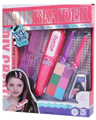 Kids Hair Temporary Coloring Toy Multicolor Pretend Hair Makeup