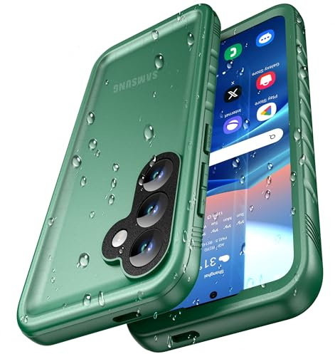Cozycase Top 360 Vattentätt Stöttåligt Skal för Samsung Galaxy S25, Rosa | Militär Fodral Waterproof Shockproof Rugged Full Body Case med Full Skärm Kamera Skydd Skärmskydd Kameraskydd Mobilskal