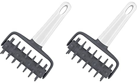 Lioggyet 2 x Rullo 'ago per pizza punzonatrice di pasta per biscotti ago per pane rullo per pizza fetta di torta utensili da cucina accessori per la cottura