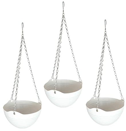 BEBEMOKO 3ensembles Pots De Fleurs Suspendus Macramé De Pots De Plantes Suspension Décoration Élégante pour Intérieur Et Extérieur pour Plantes Vivaces Et Décorations Murales
