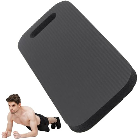 Knämatta för träning – plank armbågsdyna, pilates yoga knäskydd halkfri tjock kudde | Balans träningsdyna extra stoppning mjuk bärbar rektangulär matta för pushups plankor träning män kvinnor