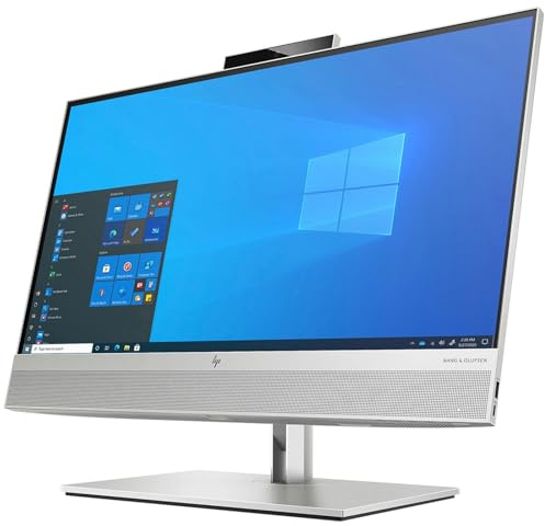 HP All in One PC Computer Desktop EliteOne 800 G6, Schermo 23.8 Full HD, Processore i5-10400, Memoria Ram 16GB, Disco SSD 256GB NVMe, Webcam, Win 11 Pro (Ricondizionato)
