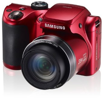 Samsung WB100 Appareil photo numérique 16,2 Mpix Zoom optique 26x Rouge