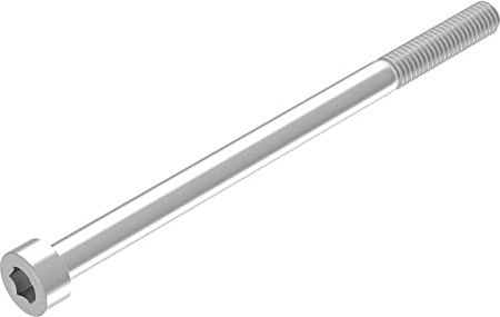 SECCARO vite a testa cilindrica M5 x 80 mm, acciaio inox V2A VA A2, DIN 912/ISO 4762, cava esagonale, filo parziale, 20 pezzi