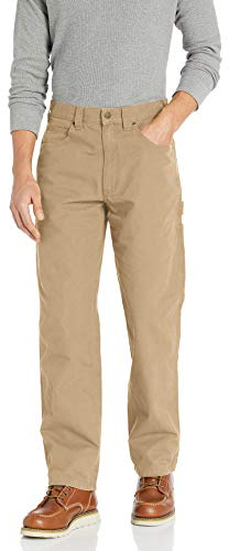Amazon Essentials Men's Relaxed-Fit Carpenter Utility Pant with Tool Pockets - Discontinued Colors, Khaki Brown, 28W x 28L