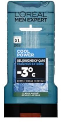 L'Oréal Men Expert Cool Power Fraicheur Extreme Duschgel für Herren, 300 ml, 1 Stück