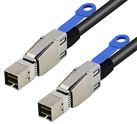 Allowish MINI SAS HD SFF-8644 with IC to MINI SAS SFF-8644 server Adapter cable (0.5m,Black)