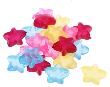 Zerodeko 40piezas Estrellas De Hielo Reutilizables Forma De Estrella Cubito De Hielo Congelado De Colores Para Bebidas