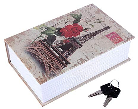 Caja fuerte con forma de libro de diccionario: la solución de almacenamiento perfecta para guardar dinero en efectivo y joyas; fabricada en ABS y aleación de aluminio, con diseño