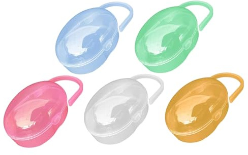Nappfodral, 5 st nappar fodral BPA-fri dammtät bärbar hållare med handtag lätt napplåda för blöjväska hem resor utomhus