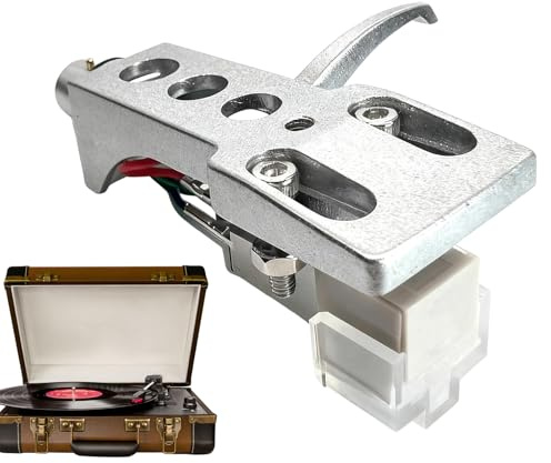 Misaakoeq Cellule de Platine - Ajustable Montage Facile Fixation Serrée,Cartouche De Remplacement pour Tourne Disque Lecteur Musique - pour Monitoring Studio Système Audio Domestique Entretien