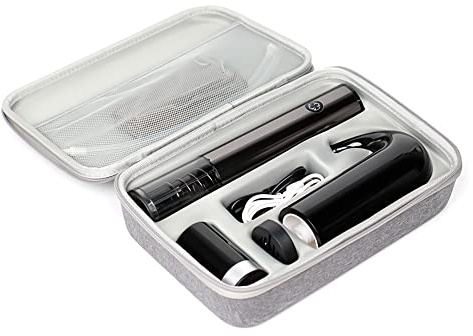 Dioche Juego de Regalo para Vino, Juego de Abridor de Vino Eléctrico + Decantador de + Tapón de Vacío + Cortador de Papel de Aluminio + Incluye Bolsa de Almacenamiento, Opción de Regalo perfecta.