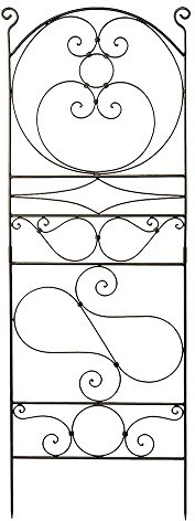 Achla FT-28 Designs Ferro Firenze Wrought Iron Garden Trellis, 84, Roman Bronze