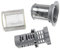 vhbw Feinsieb- / Schmutzsieb-Set (3-teilig) kompatibel mit Siemens Geschirrspüler - Spülmaschinensieb, 9cm Silber Grau