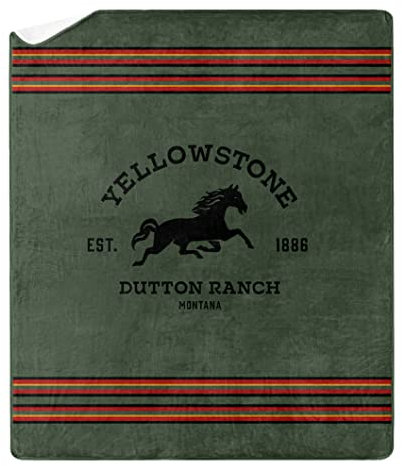 Northwest Yellowstone Silk Touch Sherpa Überwurfdecke, 152,4 x 177,8 cm, Ranch-Decke