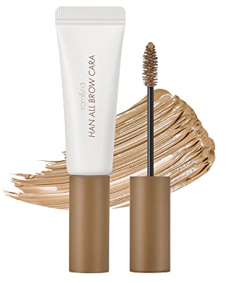 rom&nd Han All Brow Cara 04 Merry Blondy - Natural Volumizing Eyebrow Mascara for Bleached & Light Hair | Long-Lasting, Smudge-Proof Brow Tint
