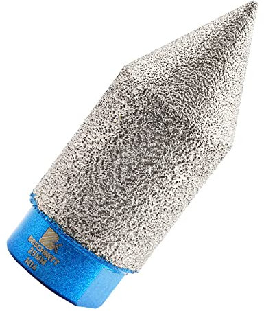 Fresa diamantata 0 – 25 mm, taglio diamantato, ingrandimento dei fori esistenti in porcellana, ceramica, piastrelle, marmo, granito, filettatura M14, per smerigliatrice angolare