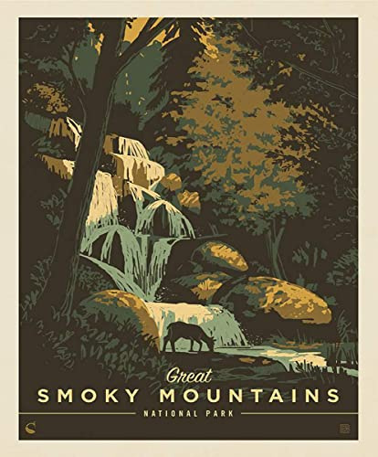 Riley Blake All Newly Designed National Parks Premium Quilting Fabric Panel, Perfect for Quilting, Apparel, Crafting, and Home Decor (Great Smoky Mountains 36 x 43)