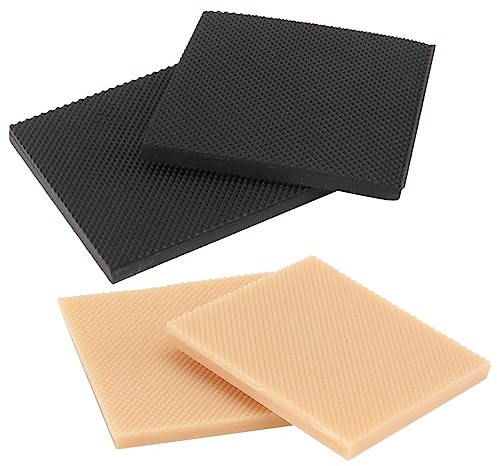 Healvian Lot De 4 Protections Antidérapantes En Caoutchouc Pour Talons Hauts Carrés 2.36X2.36In Réparation Talon Chaussures Femme Confort Et Silence