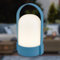 BRILONER - Lampe de table LED sans fil IP44, tactile, dimmable, batterie remplaçable, chevet, lecture, LED, camping, lampe à batterie, extérieur, 9x8x15,5 cm, bleu