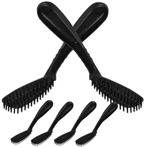 Mipcase Pinceau à Teinture Capillaire Noir en Plastique 6pcs Peignes pour Coloration sans Désordre pour Salon Professionnel
