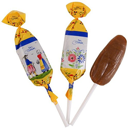 Sachet de 12 sucettes caramels