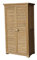 Gardiun Caseta Armario de Madera para Jardín Emmy 87x46,5x160 cm con Puertas Abatibles, Techo Impermeable, Cubierta Asfáltica y Suelo