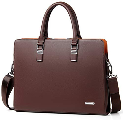 FSD.WG]Business Bag Leather Briefcase Shoulder Laptop Business Bag for Men