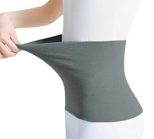 ITODA Kidney Warmer Thicken Waist Warmer Thermal Stomach Warmer Breathable Stretchy Warming Band Winter Abdominal Warming Band Waist Support Belt for Women Men Elder