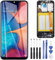 ZOETEC Bildschirmersatz für Samsung Galaxy A20e SM-A202F/DS 5,8 Zoll LCD-Display, Touchscreen, Digitizer, komplette Montage mit Rahmen, Reparaturwerkzeug-Set
