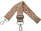 Verstellbarer Schultergurt für Taschen Taschengurte zum Wechseln, Umhängegurt für Taschen, Schulterriemen 3.8cm Breite mit Silber Karabiner Taschenband für Damen Handtaschen, Dunkelbraun, M18