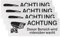 Sdhgerh 4 carteles de videovigilancia, autoadhesivos, de aluminio, señales de advertencia de advertencia, videovigilancia, pegatinas de vigilancia de la cámara, 85 × 30 mm