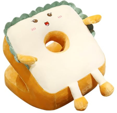 MUCKLILY Oreiller de Sieste Multifonction Confortable en Peluche Courte et Coton PP, Coussin pour Dormir Classe, Soutien Ergonomique Cou