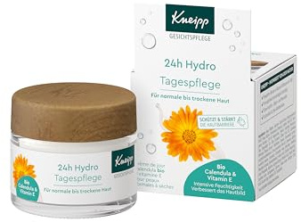 Kneipp 24h Hydro Tagespflege - Tagescreme mit Bio Calendula & Vitamin E - Für normale bis trockene Haut - vegan - 50ml