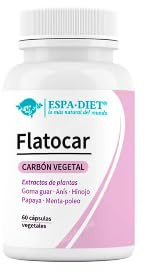 Flatocar, Carbón Vegetal, Extractos de Plantas, Cápsulas Vegetales, 60 Unidades