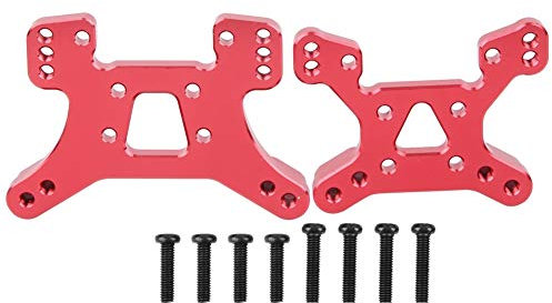 VGEBY Tablero de Torre de Choque RC, Escala 1:14, vehículo de Control Remoto, Juego de Tablero de Torre de Choque Delantero Trasero, Accesorios de Repuesto para Coche de Juguete RC(Rojo)