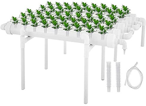SanBouSi 54 Pflanzen Hydroponisches Anzuchtsystem Hydroponic System Indoor Grow Gemüsewerkzeug Grow Kit DIY Pflanzkloner Kit Gemüse Blumen Bildungs Hydroponics System
