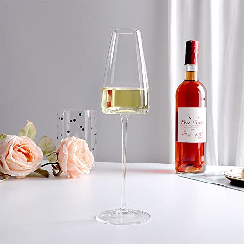 HALAWAKA Bicchieri da vino rosso senza piombo con fondo concavo in cristallo (2 pezzi, con papillon nero, calici da vino in cristallo, bicchieri da champagne, bicchieri da cocktail bordeaux