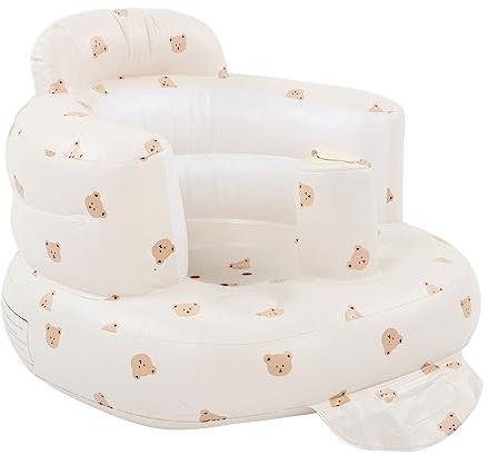 Siège Gonflable pour bébé, Support Dorsal pour bébé, Chaise Longue d'été pour Tout-petits, Chaise de Douche, Siège de Sol, Chaise Assise Portable, Cadeaux pour S'asseoir de 3 à