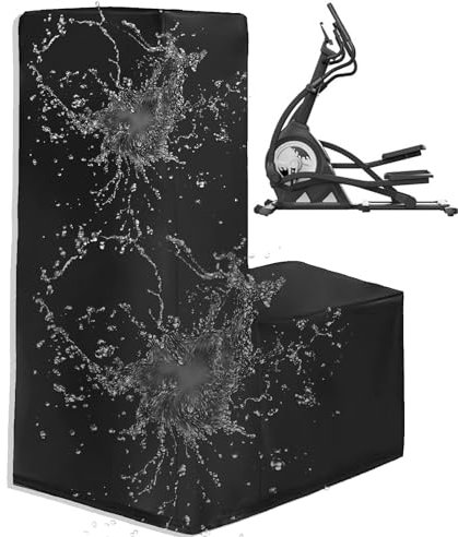 210D Oxford Crosstrainer Abdeckung für Zuhause, Wasserdicht Ellipsentrainer Schutzhülle für Hometrainer, Abdeckplane für Sports Heimtrainer Ellipsenmaschine für Drinnen Draussen(Size:65*25*55 in,Colo