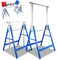 Vkechh 2er-Set Gerüstbock 200 kg - 7-fach höhenverstellbar 81-130 cm - klappbar Metall Klappbock Gerüstbock Arbeitsbock - Metallbock klappbar, Blau