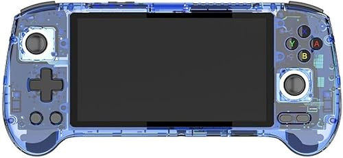 RG556 Handheld Game Console, 5.48-inch AMOLED Screen Android Retro Video Gaming Player for Adults Kids Boys, 4+128G+128GB TF Card 4000+Games (Blue)