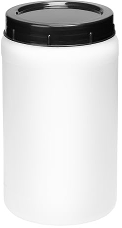 Garronda 2 Liter Behälter mit Deckel Futtertonne Weithalsfass BPA-frei Kleines Fass Wasser Box mit Deckel Ideal als transportbox Sichere Aufbewahrung und Lagerung GD-0085, Weiß