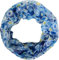 Jeamis Kreis Seide Loop Farbverlauf Frühling Rundschal Rainbow Unisex Sommer Leicht Schal Stola Dots (2025B Blau)