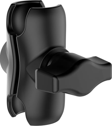 XiXiYang RAM Mounts Double Socket Arm 25mm,B Size 1'' Ball Short Compatible with RAM Mounts Metal Ball Socket Ram Mount - Full Length for Bike Motorcycle 1'' Ball Adapter Composite Medium Arm (55mm)