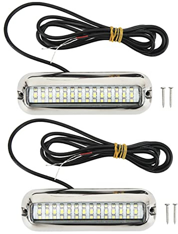 Undervattensbåtljus, Vattentät Båt Marin LED -lampor Marinbelysning Båtlampor Marin LED Undervattensbåtljus för Fartyg Yacht Boat Sailboat Pontoon Transom Deck Light Light (White