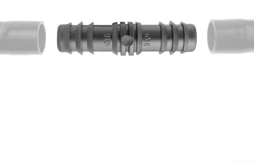 Lot de 10 raccords cannelés pour tuyau d'arrosage 16 connecteurs droits pour systèmes d'irrigation fiables