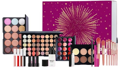 Kit de Maquillaje | Productos De Belleza Y,Set de Brillo Labial | Para Mujeres, Niñas, Adolescentes, Principiantes, Regalo De Cumpleaños Y Navidad Para