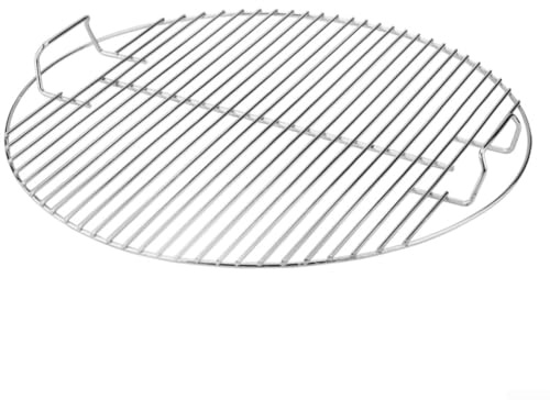 17.6 inch Round Grill Rack for Weber 22inch Charcoal Grill, Foldable Stainless Steel BBQ Grill Grid Adjustable Cooking Net(A)